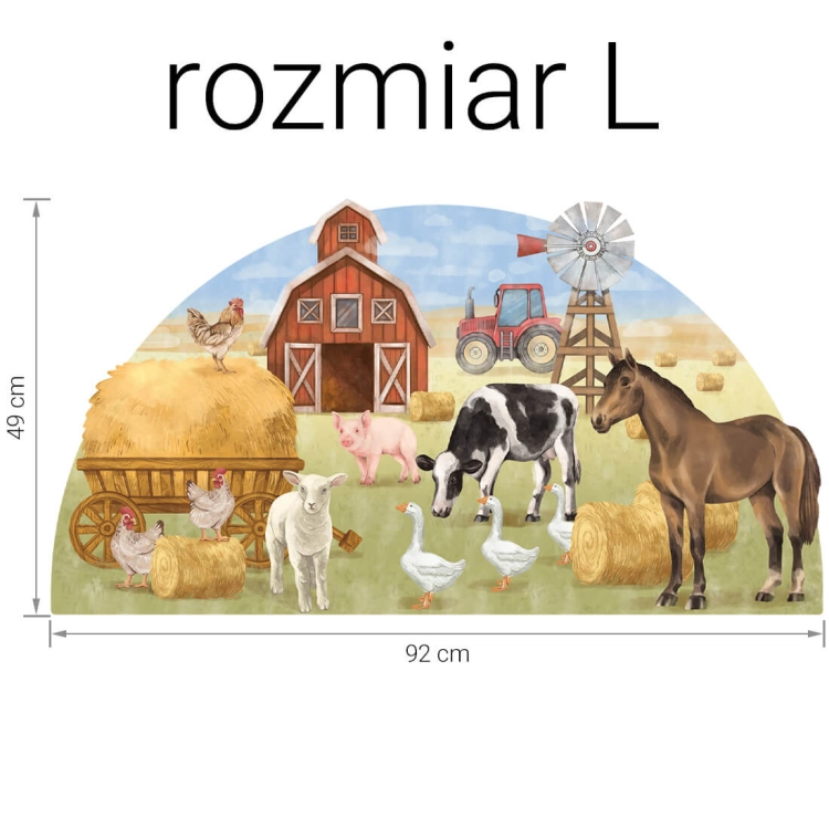 naklejka farma / naklejka ze zwierzętami / naklejka na ścianę