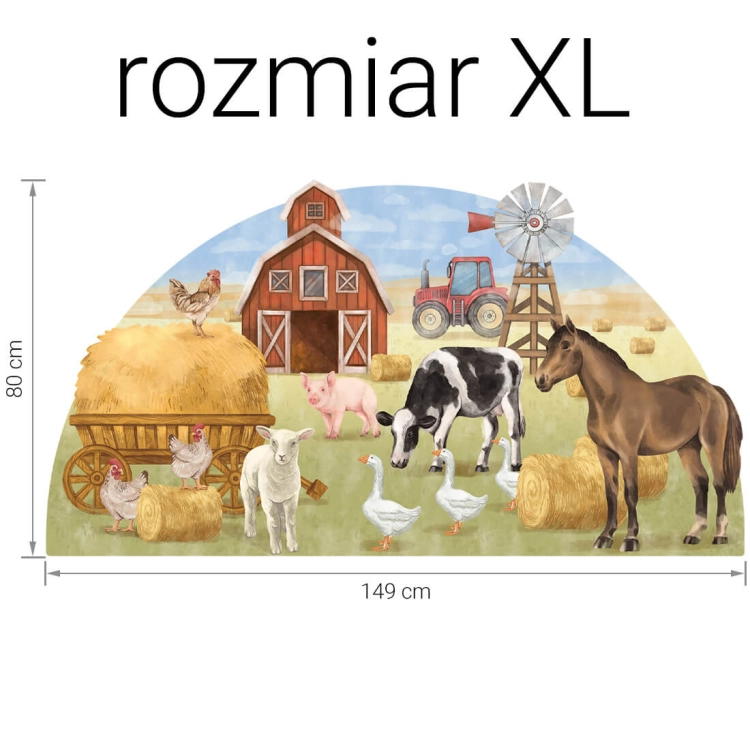 naklejka farma / naklejka ze zwierzętami / naklejka na ścianę