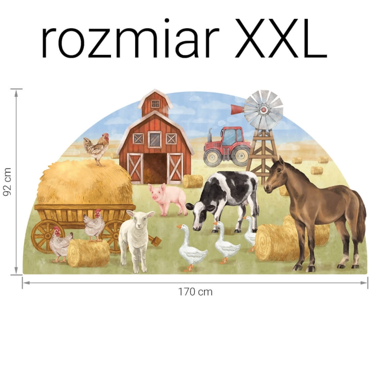 naklejka farma / naklejka ze zwierzętami / naklejka na ścianę
