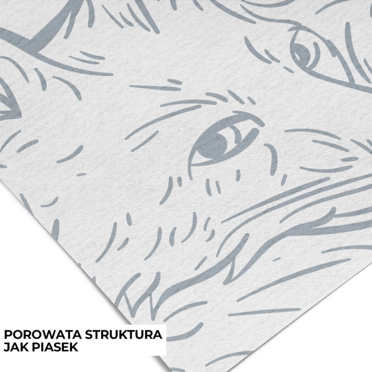 tapeta monochromatyczna las niebieska / tapeta leśne zwierzęta/ tapety pastelowe love