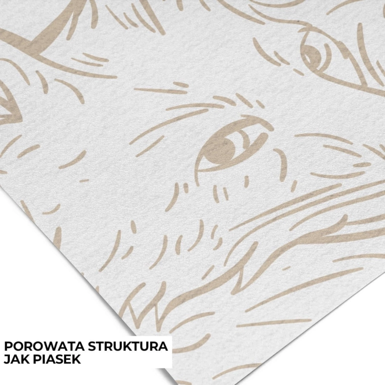 tapeta monochromatyczna las brązowa / tapeta leśne zwierzęta / tapety pastelowe love