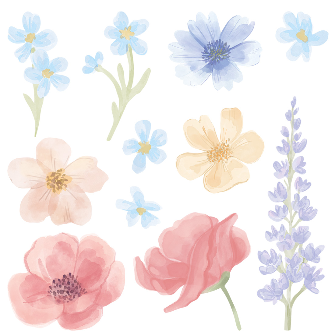 naklejki | wiosenny ogród zestaw I 