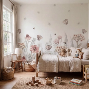 próbka | tapeta polne kwiaty - małe