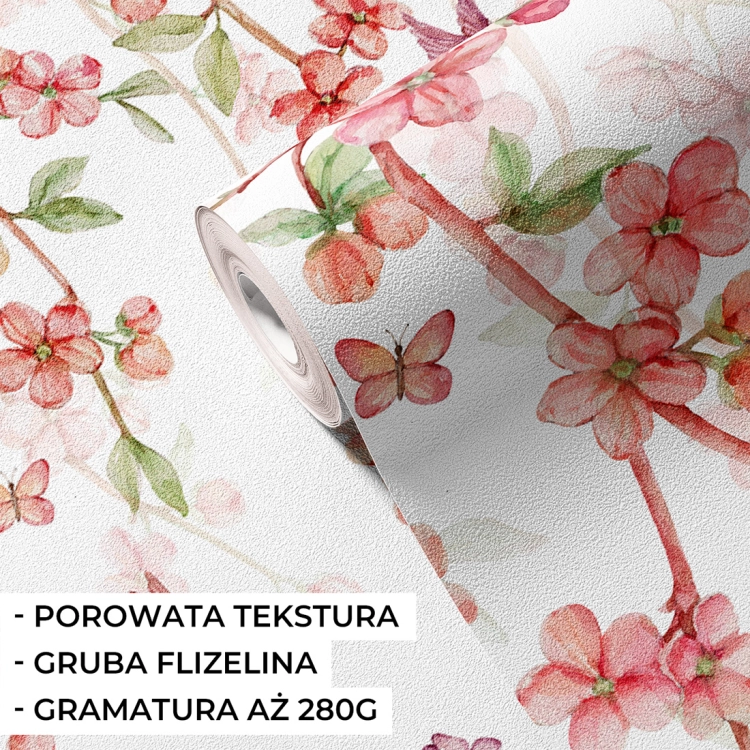 tapeta sakura / tapeta kwiatowa / tapety dla dzieci / tapety pastelowe love