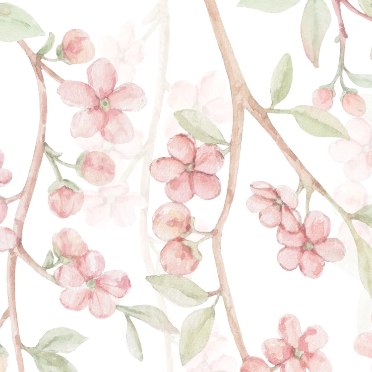 tapeta sakura / tapeta kwiatowa / tapety dla dzieci / tapety pastelowe love