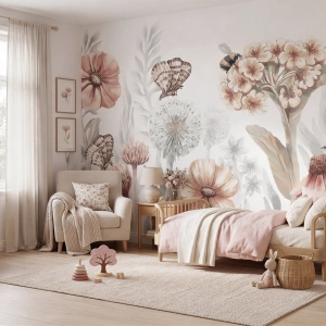 próbka | tapeta polne kwiaty - duże