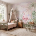 tapeta dla dzieci | flamingi