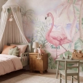 próbka | tapeta flamingi