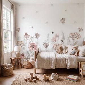 tapeta dla dzieci | polne kwiaty - małe