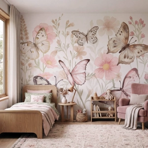 tapeta dla dzieci | motyle - duże 