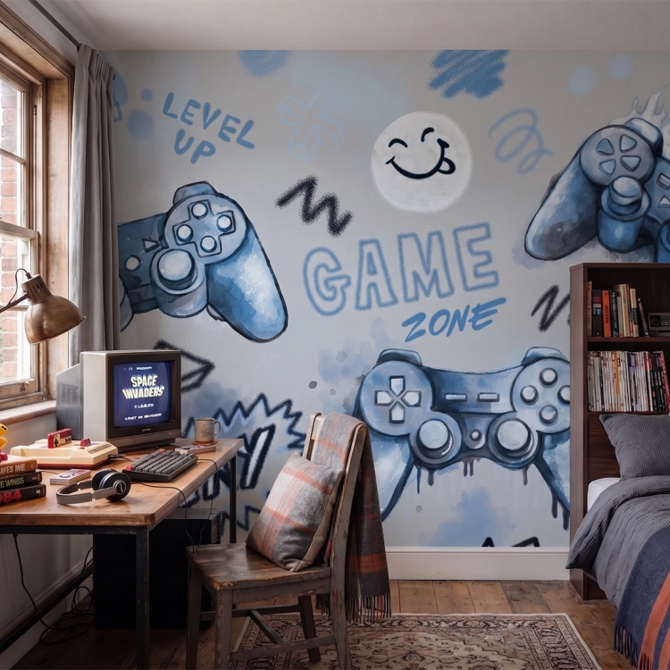 tapeta dla dzieci gaming / tapeta dla dzieci / pastelowe love