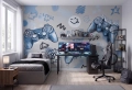 tapeta dla dzieci | gaming - niebieska