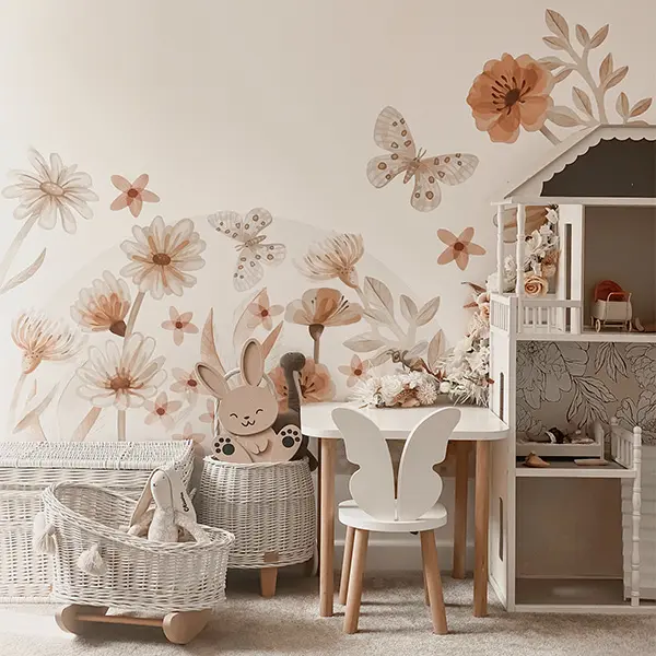 naklejki do pokoju dziecka - łąka boho